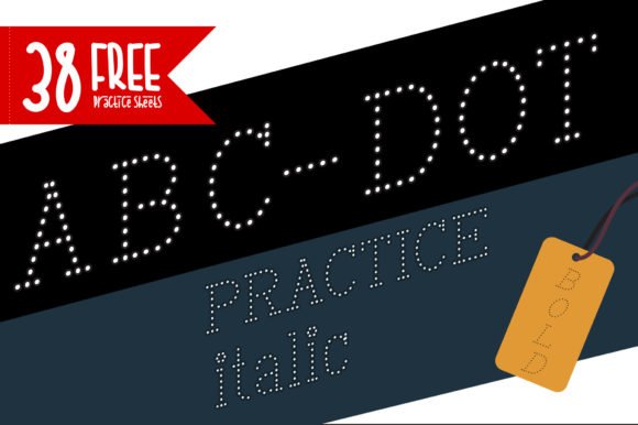 ABC Dot Practice Italic Bold Font Download for Desktop