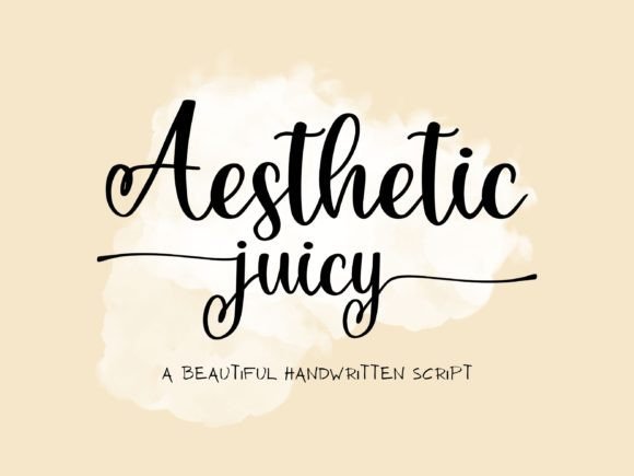Aesthetic Juicy Font Download for Desktop