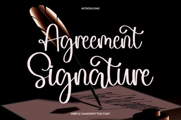 Agreement Signature Font Download for Desktop
