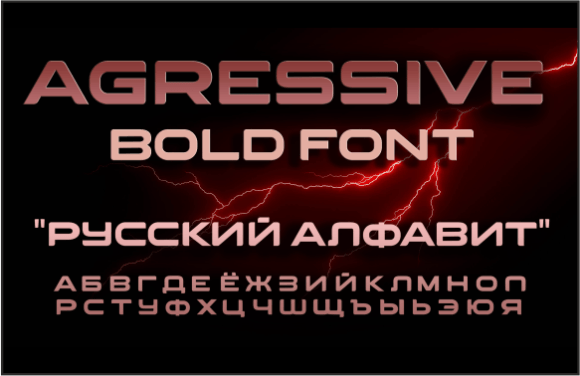 Agressive Font Download for Desktop