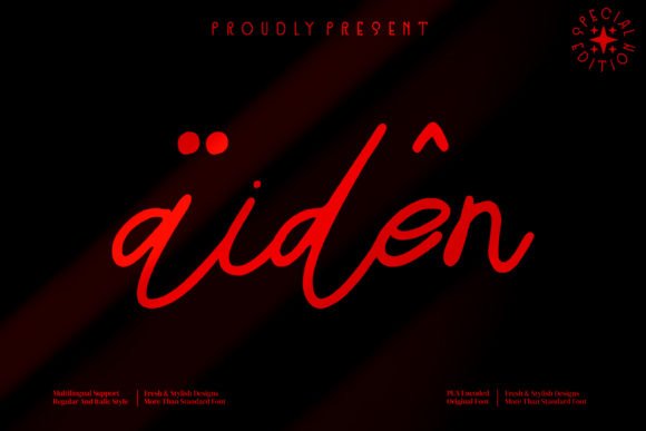 Aiden Font Download for Desktop