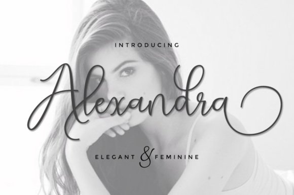 Alexandra Script Font - Featured Image