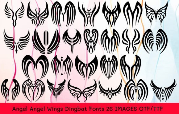 Angel Angel Wings Font - Featured Image