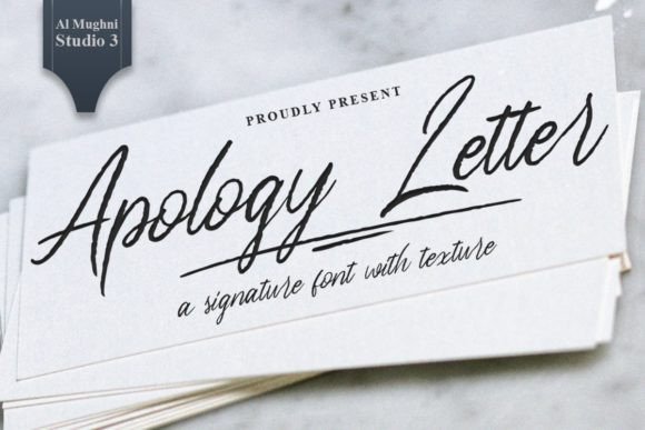 Apology Letter Font Download for Desktop