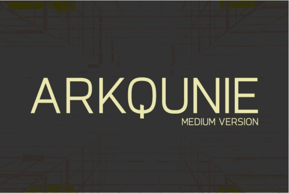 Arkqunie Medium Font Download for Desktop