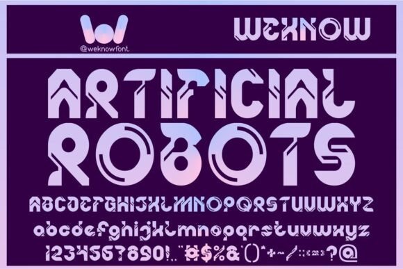 Artificial Robots Font Download for Desktop