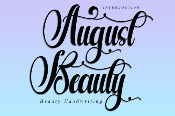 August Beauty Font Download for Desktop