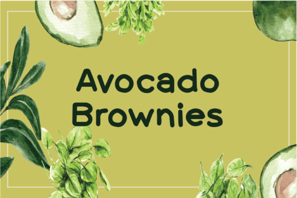 Avocado Brownies Font Download for Desktop