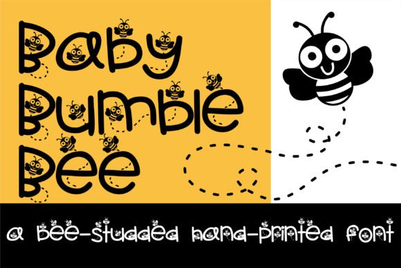 Baby Bumble Bee Font - Featured Image