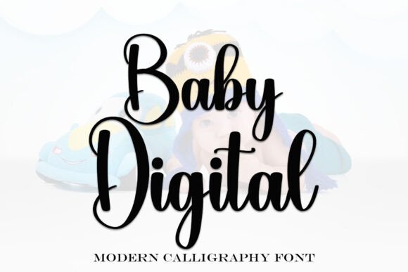 Baby Digital Font - Featured Image