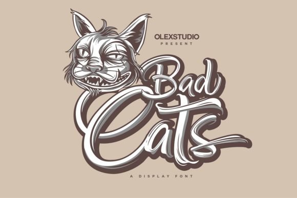 Bad Cats Font - Featured Image