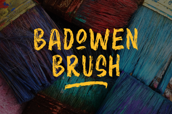 Badowen Brush Font - Featured Image