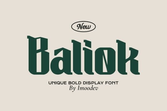 Baliok Font Download for Desktop