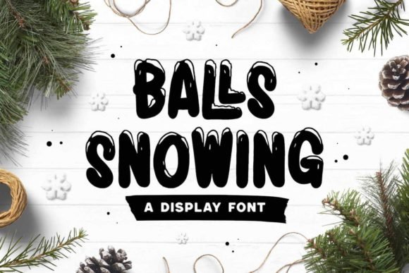 Balls Snowing Font - Featured Image