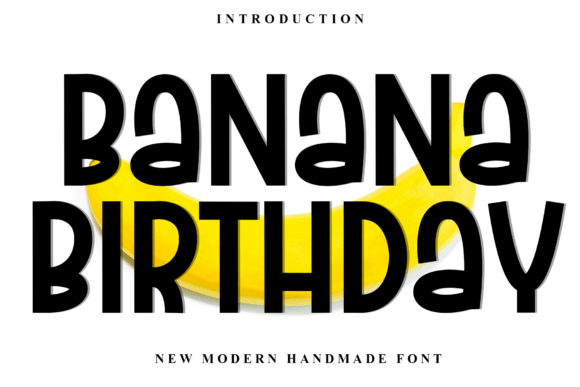 Banana Birthday Font Download for Desktop