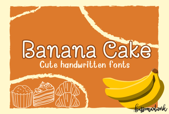 Banana Cake Font - Featured Image