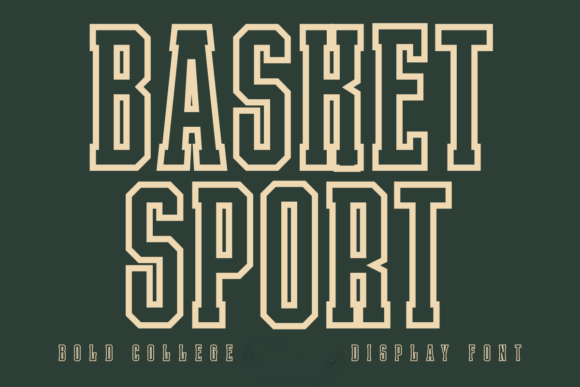 Basket Sport Outline Font Download for Desktop