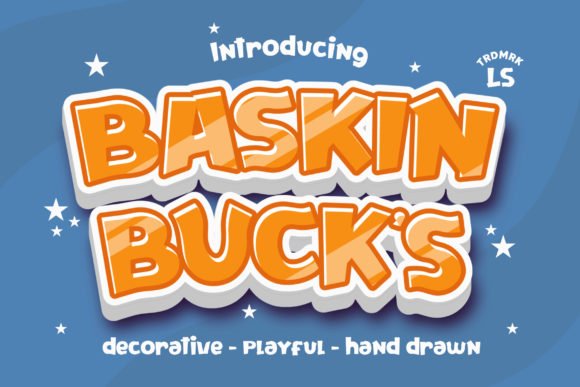 Baskin Bucks Font - Featured Image