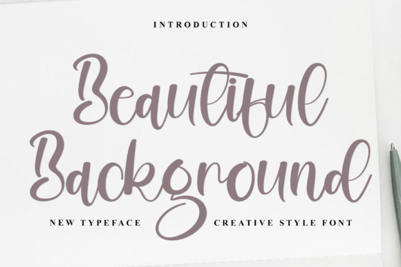 Beautiful Background Font Download for Desktop