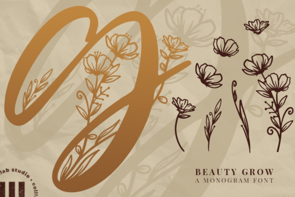 Beauty Grow Monogram Font Download for Desktop