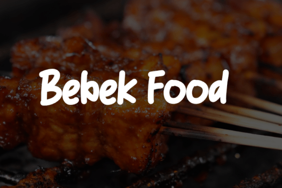 Bebek Food Font - Featured Image