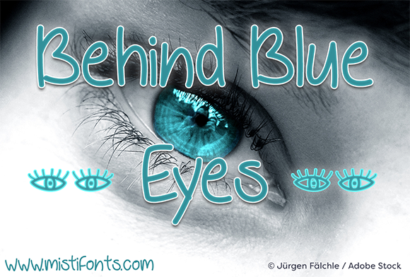 Behind Blue Eyes Font - Featured Image