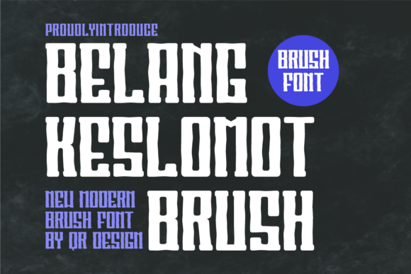 Belang Keslomot Brush Font - Featured Image