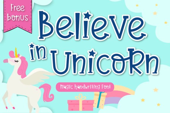 Believe in Unicorn Font - Featured Image