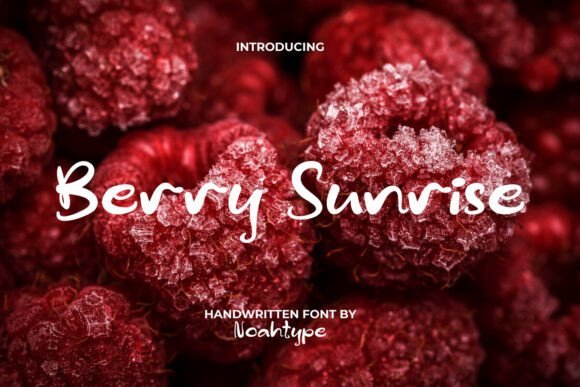 Berry Sunrise Font - Featured Image