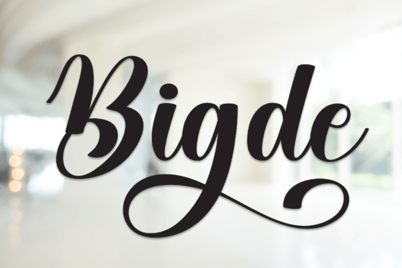 Bigde Font Download for Desktop