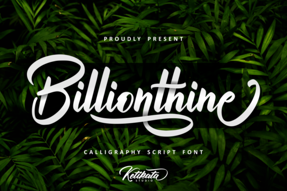 Billionthine Script Font Download for Desktop