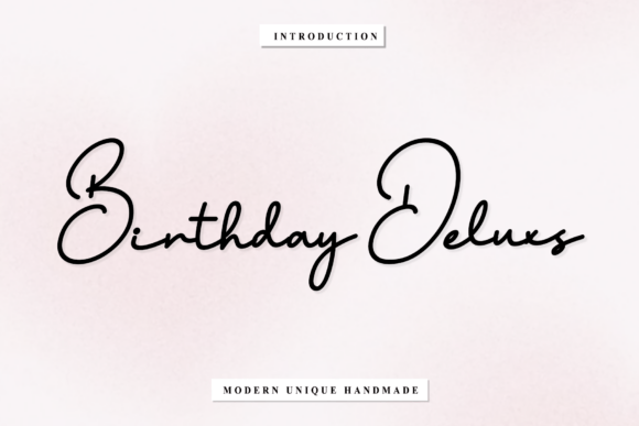 Birthday Deluxs Font Download for Desktop