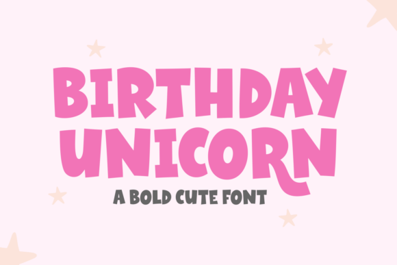 Birthday Unicorn Font Download for Desktop
