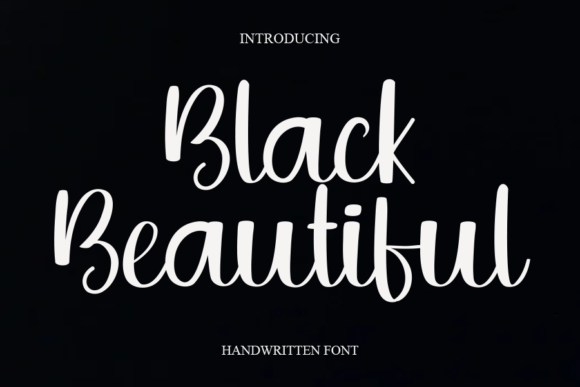 Black Beautiful Font Download for Desktop