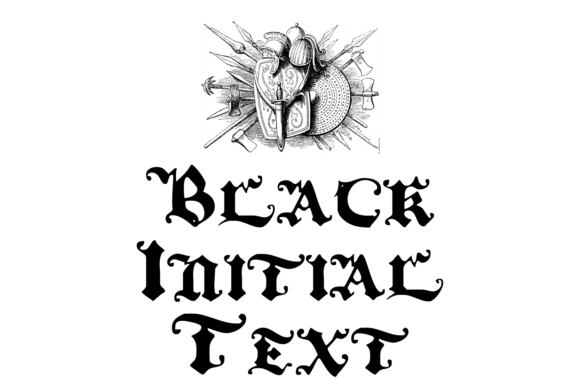 Black Initial Text Font Download for Desktop