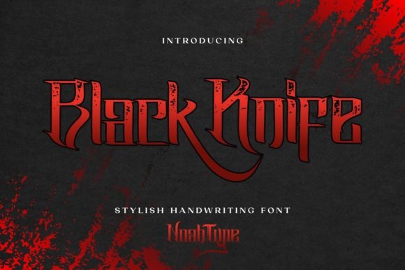Black Knife Font Download for Desktop