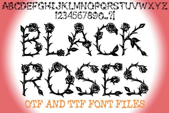 Black Roses Font - Featured Image