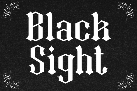 Black Sight Font Download for Desktop