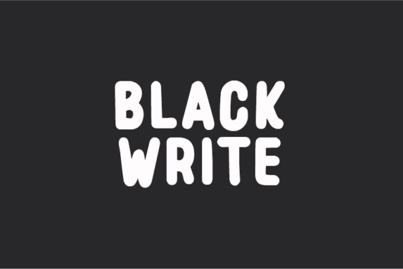 Black Write Font Download for Desktop