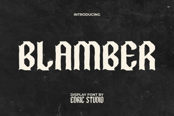 Blamber Font Download for Desktop