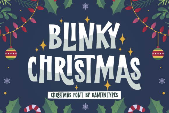 Blinky Christmas Font - Featured Image