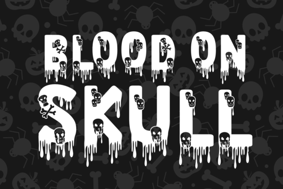 Blood on Skull Font Download for Desktop