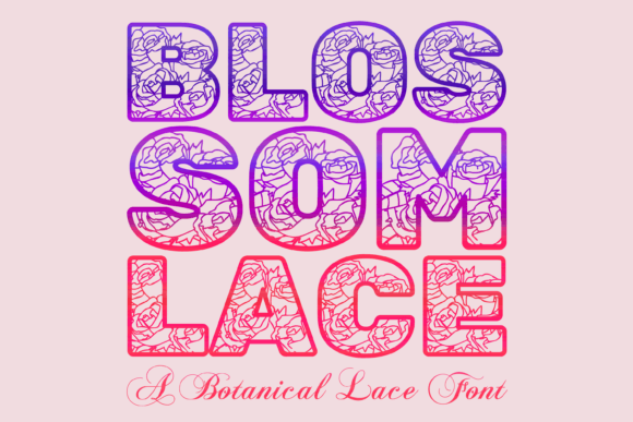 Blossom Lace Font - Featured Image