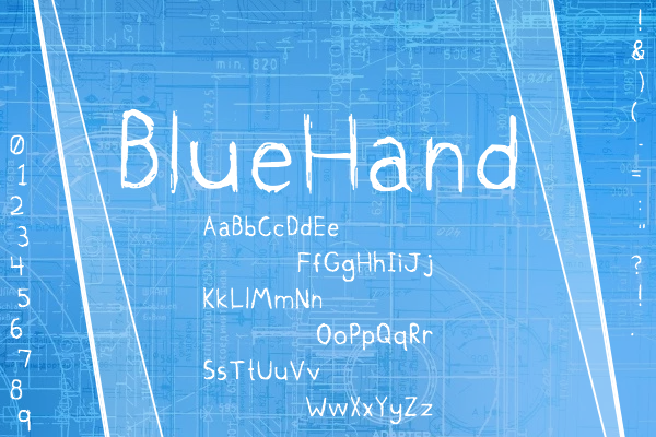 BlueHand Font Download for Desktop