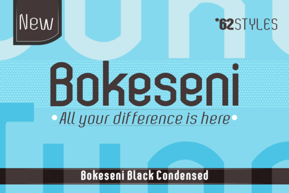 Bokeseni Black Condensed Font Download for Desktop