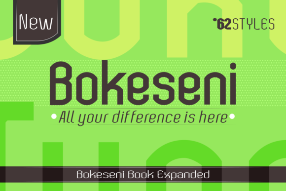 Bokeseni Book Expanded Font - Featured Image
