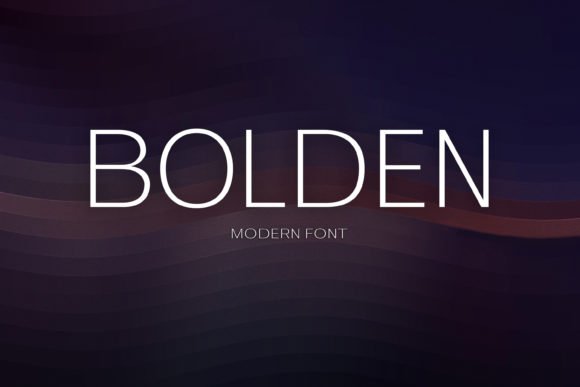 Bolden Font Download for Desktop