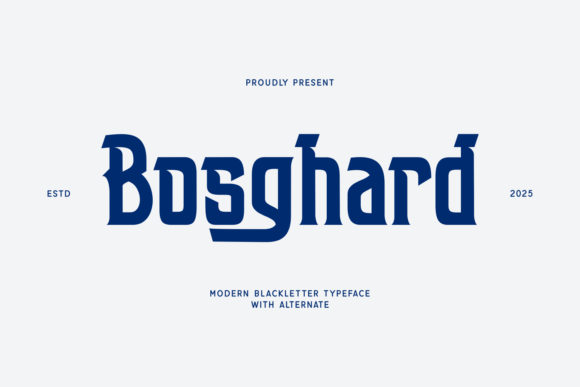 Bosghard Font Download for Desktop
