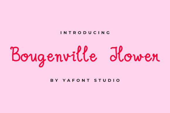 Bougenville Flowers Font Download for Desktop