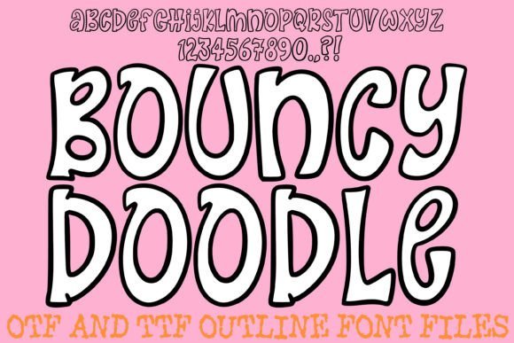 Bouncy Doodle Hand Drawn Cartoon Font Download for Desktop